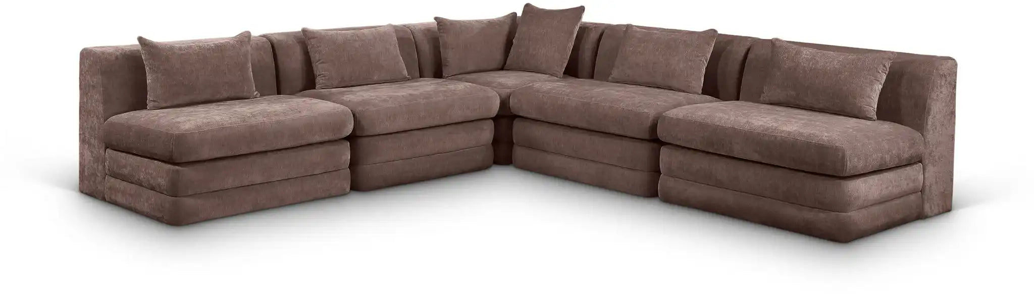 Stellar - 5 Piece Upholstered Modular Sectional - Best Buy Furniture