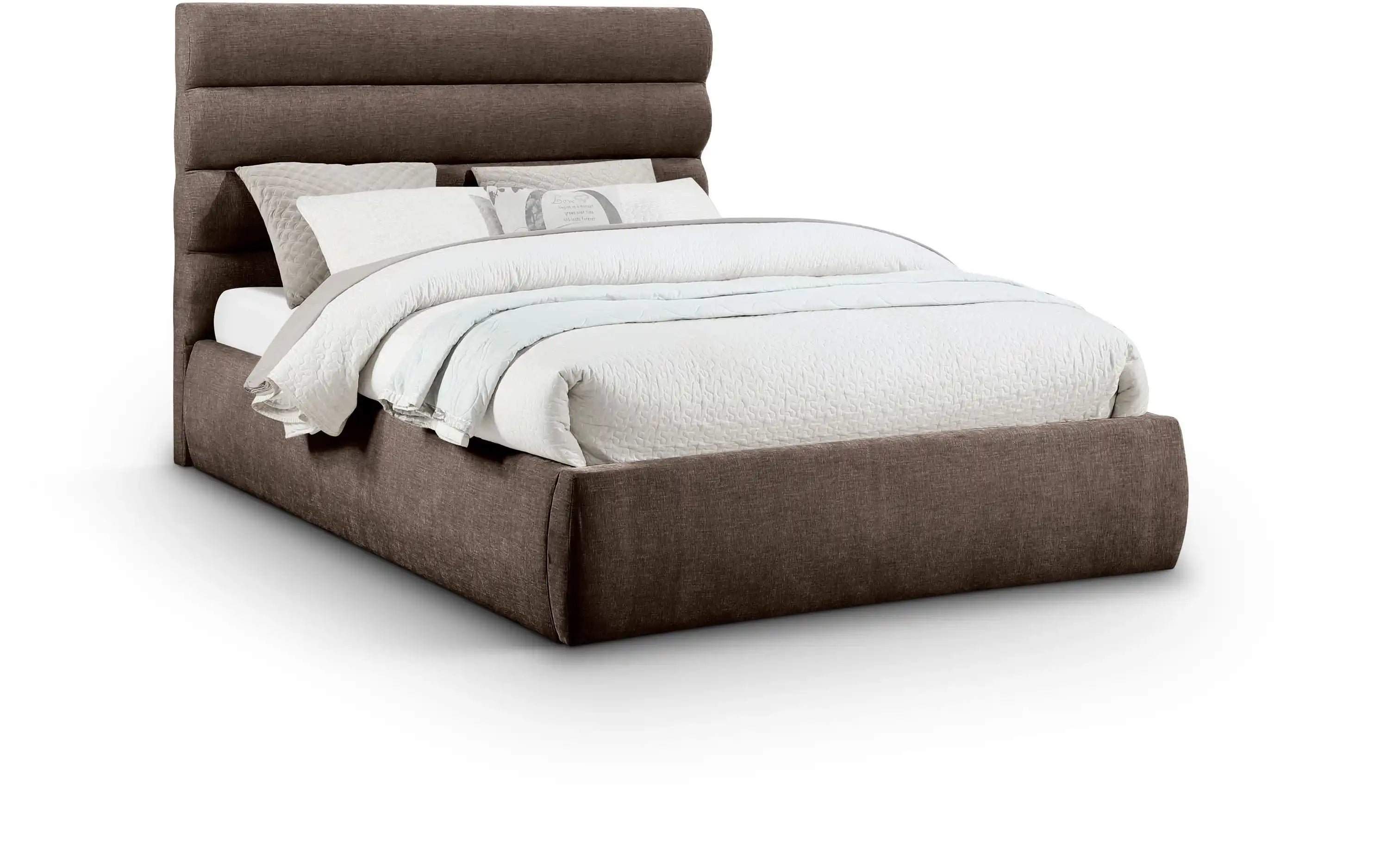 Adam - Chenille Fabric Bed With 52" Headboard - Best Buy Furniture
