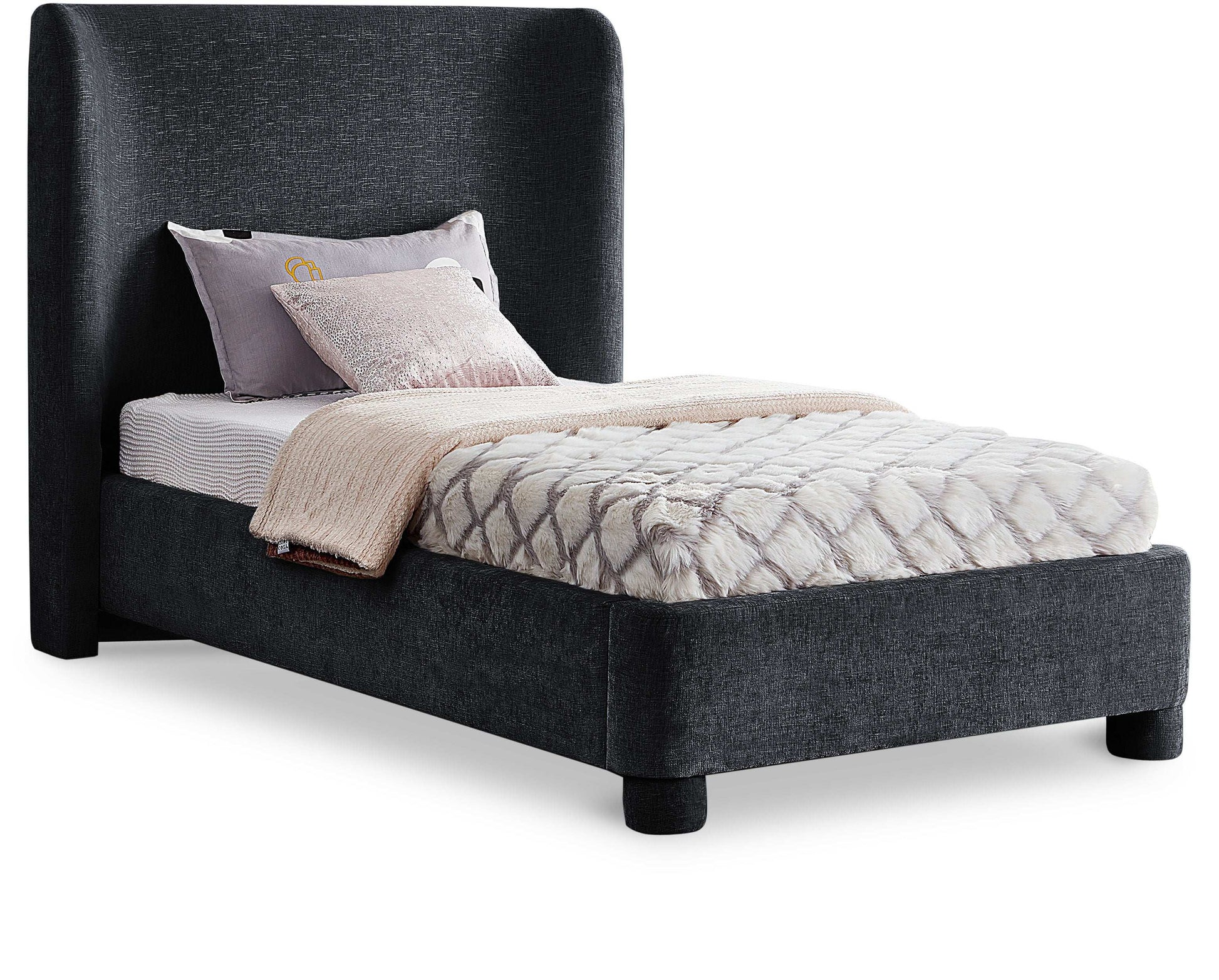 Penny - Chenille Fabric Bed - Best Buy Furniture