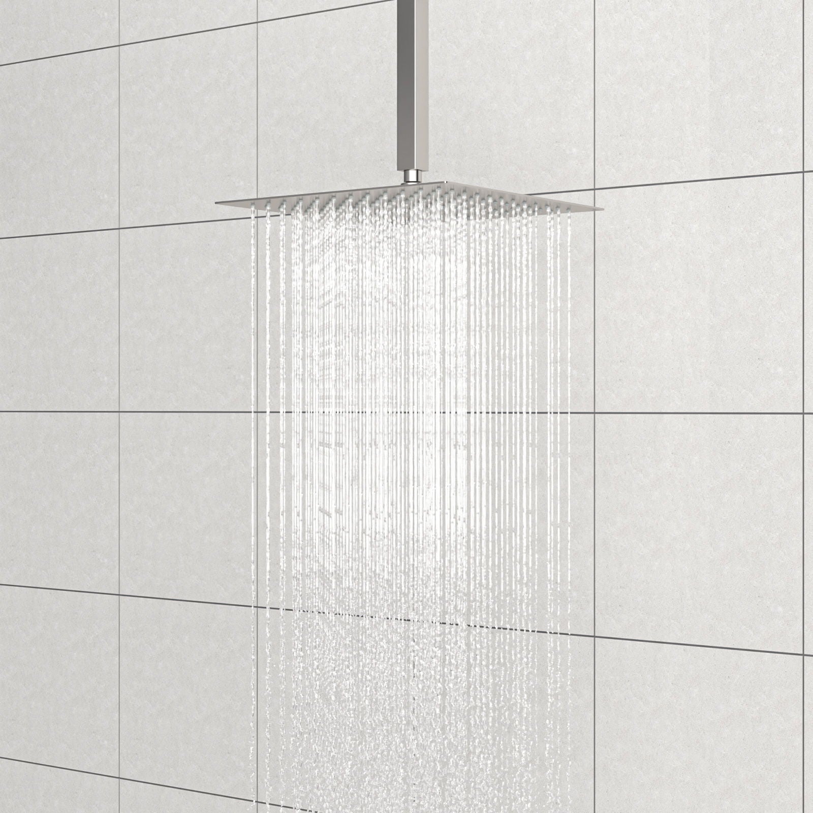 Premium 8" Ceiling Mounted Shower Arm With Flange