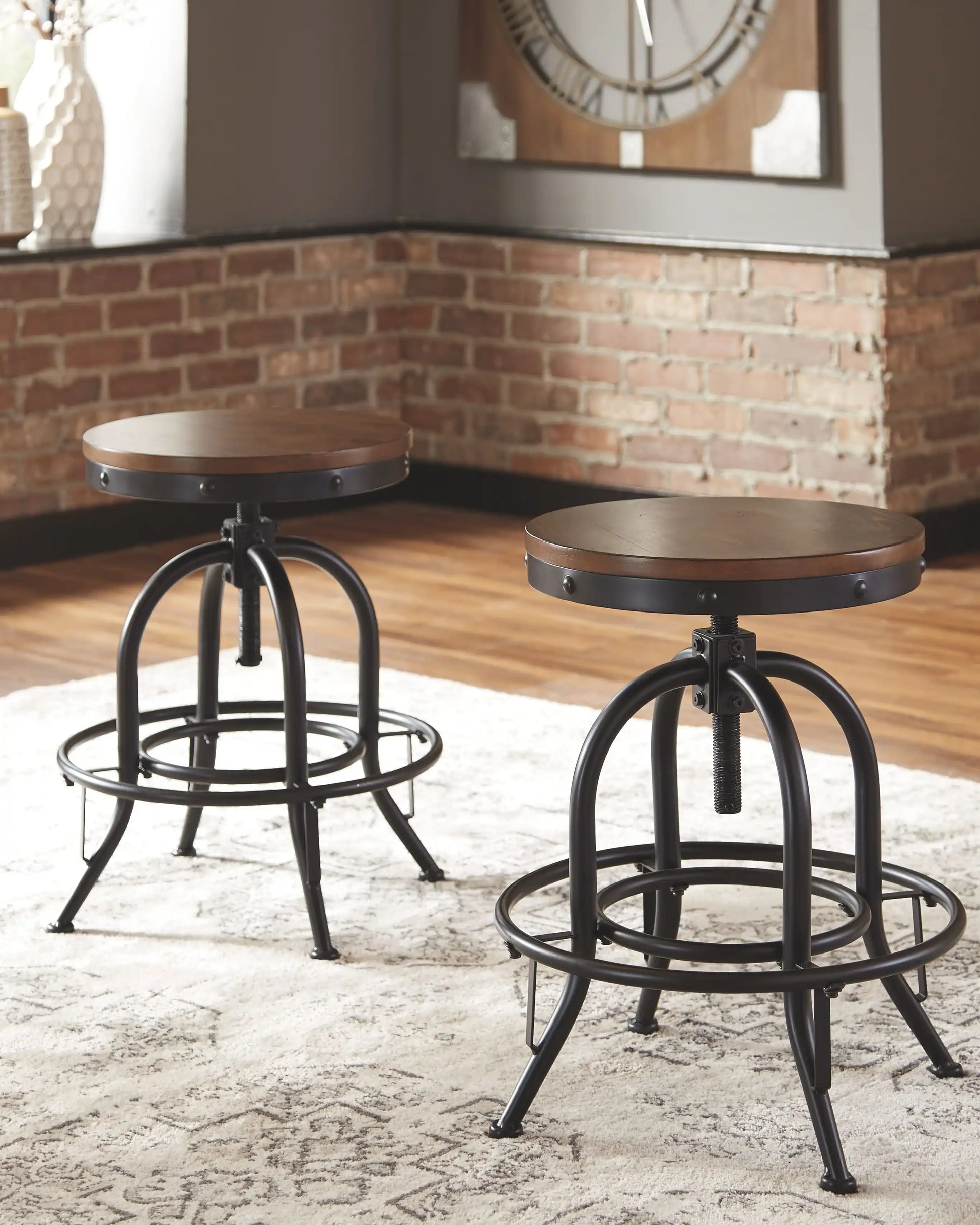 Valebeck - Swivel Barstool (Set of 2) - Best Buy Furniture