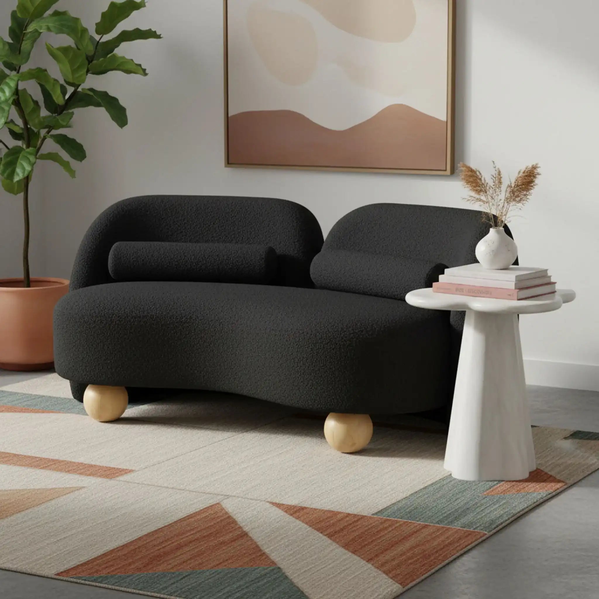 Daphne - Boucle Loveseat