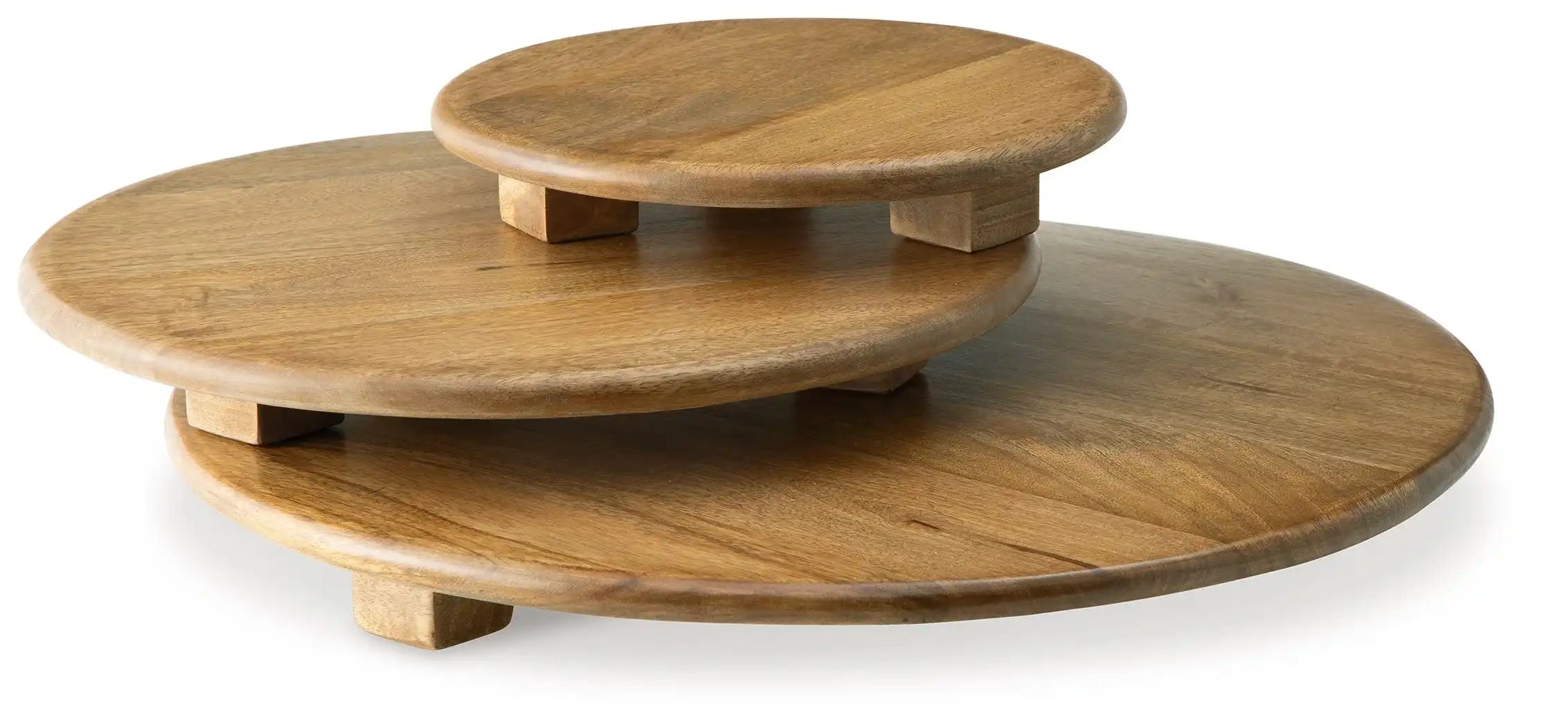Kaidler - Tray Set (Set of 3) - Brown - Best Buy Furniture
