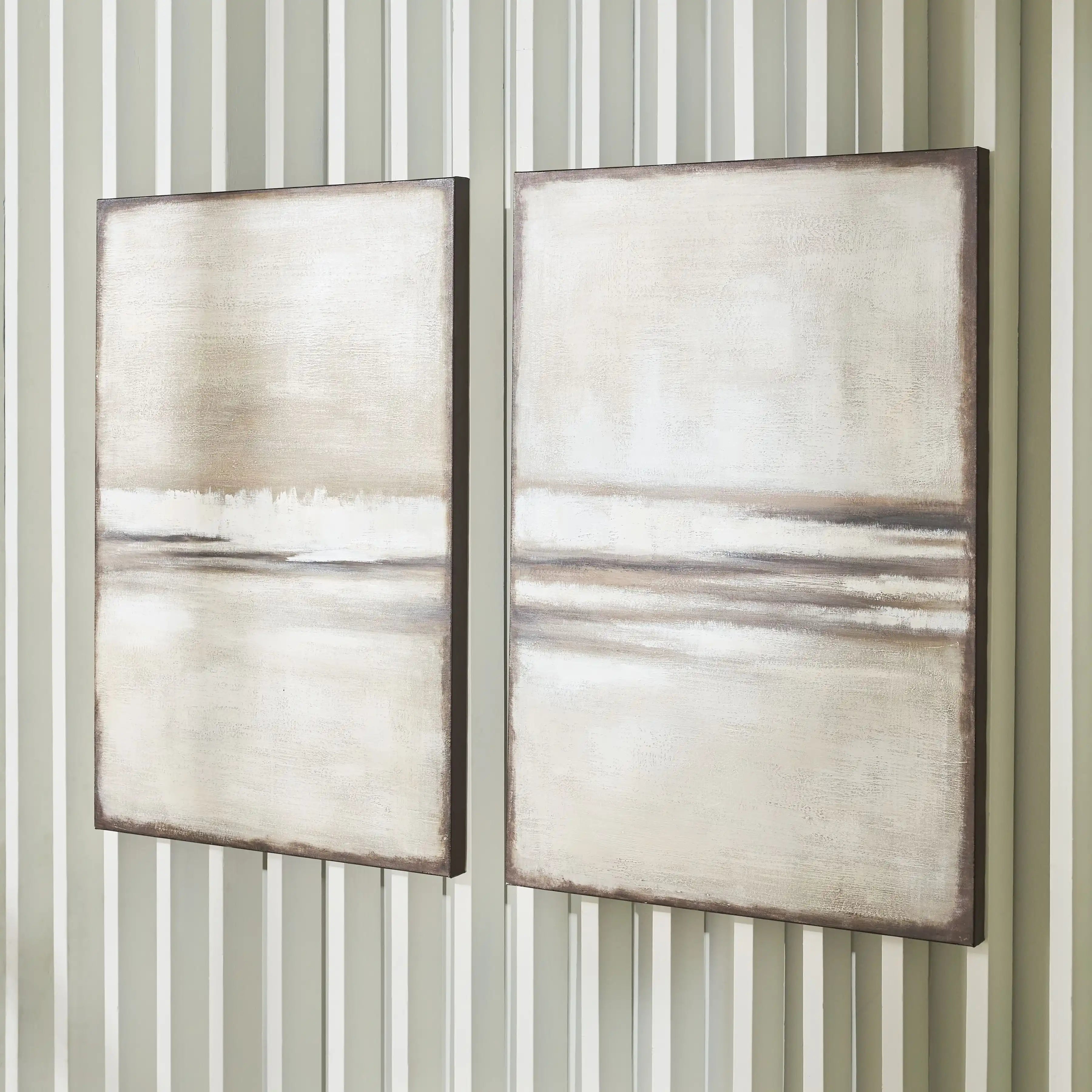Brockdunn - Wall Art Set (Set of 2) - Tan / Brown - Best Buy Furniture