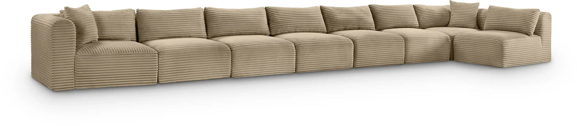 Shaggy - Fabric 8 Piece Modular Sectional - Best Buy Furniture