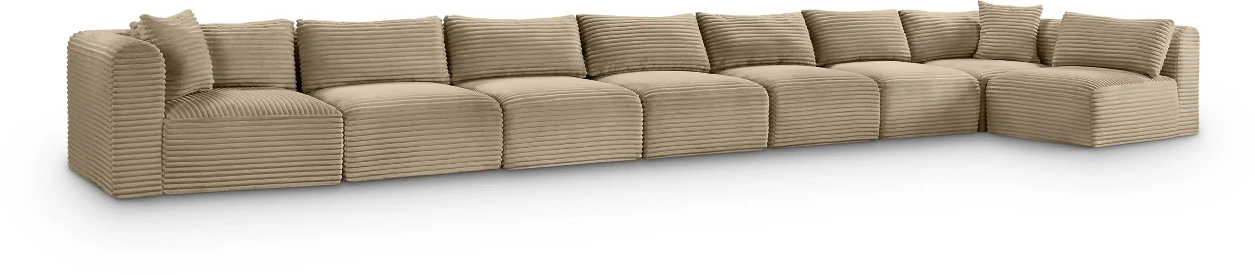 Shaggy - Fabric 8 Piece Modular Sectional - Best Buy Furniture