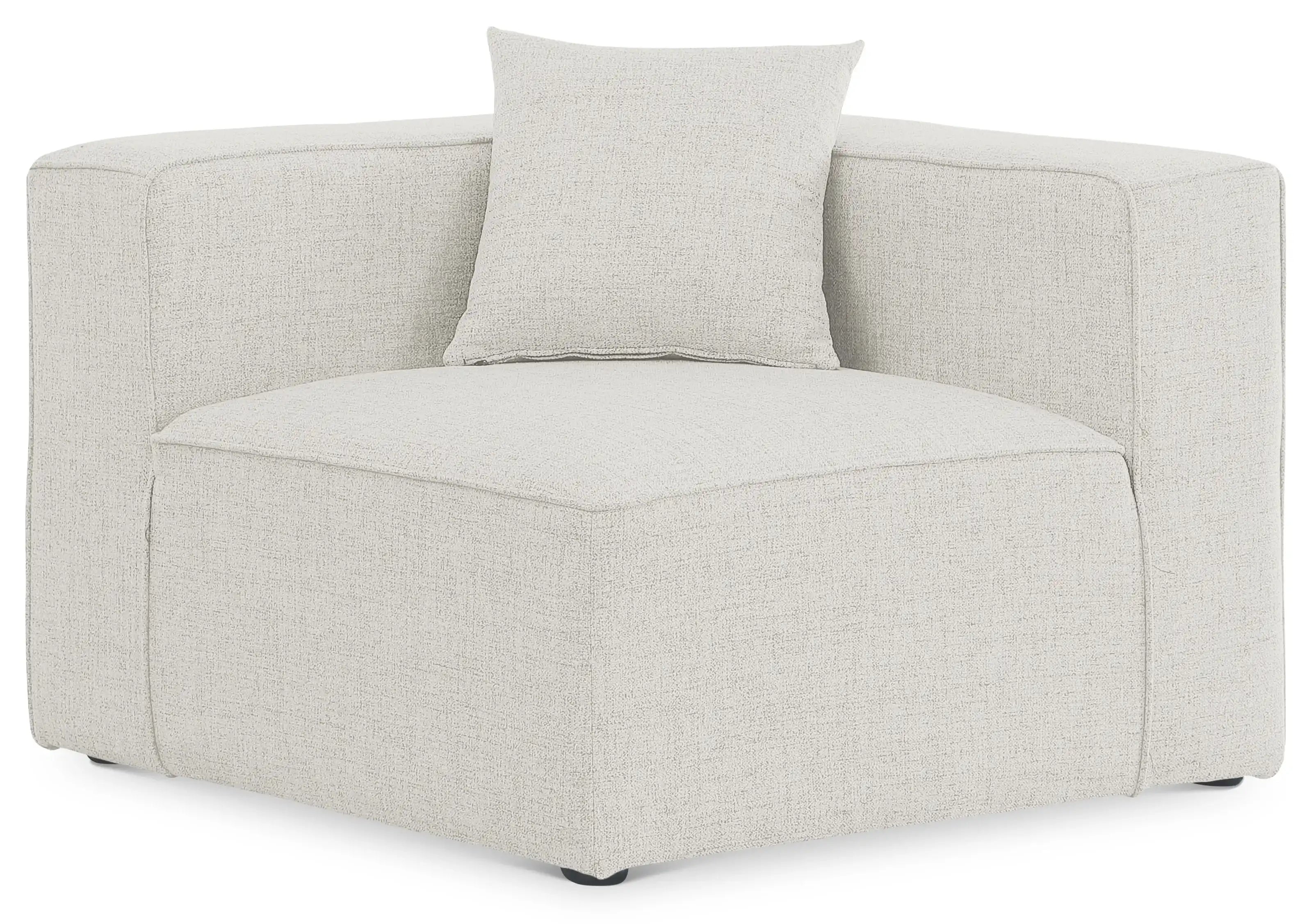 Cube - Linen Corner Chair - Best Buy Furniture
