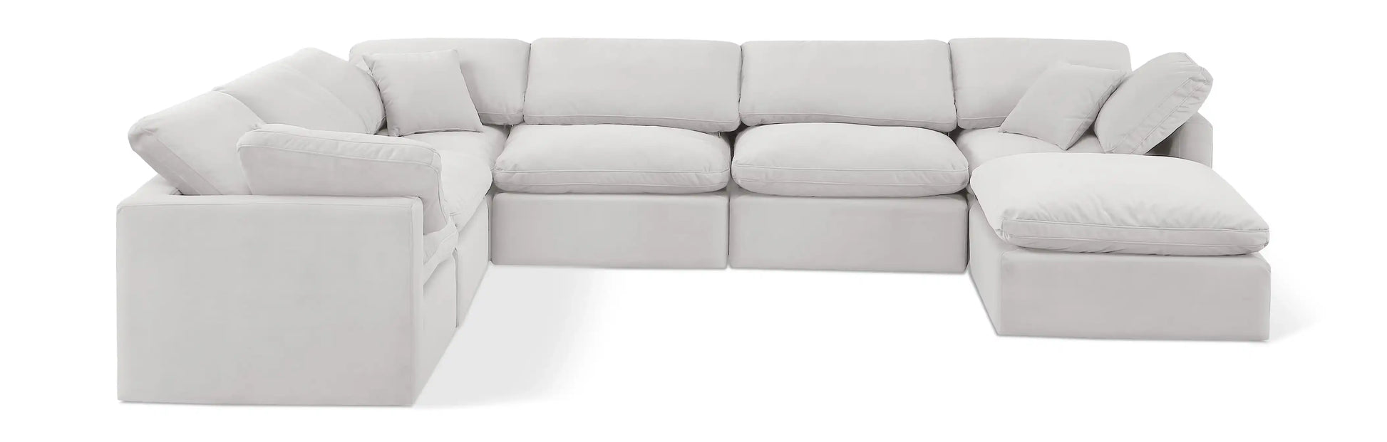 Indulge - Velvet 7 Piece Modular Sectional - Best Buy Furniture