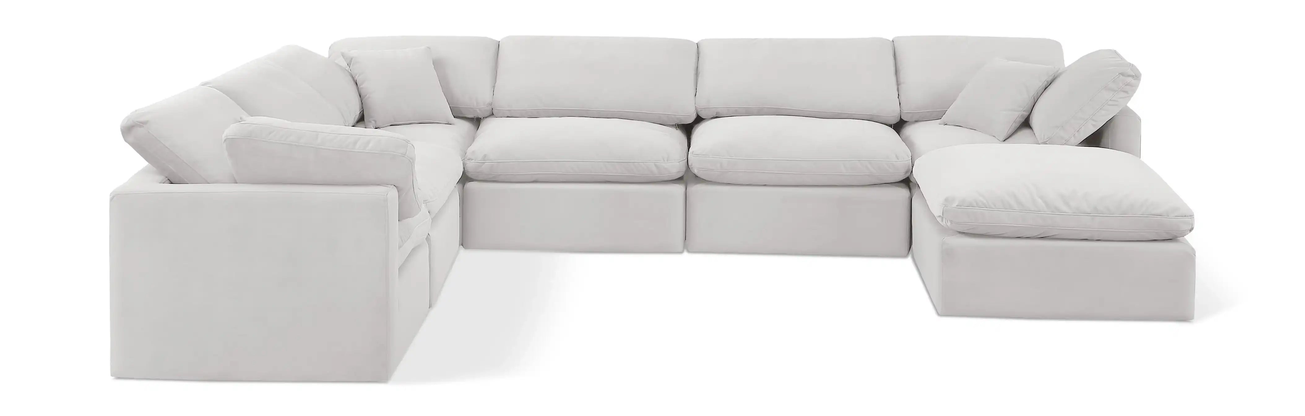 Indulge - Velvet 7 Piece Modular Sectional - Best Buy Furniture