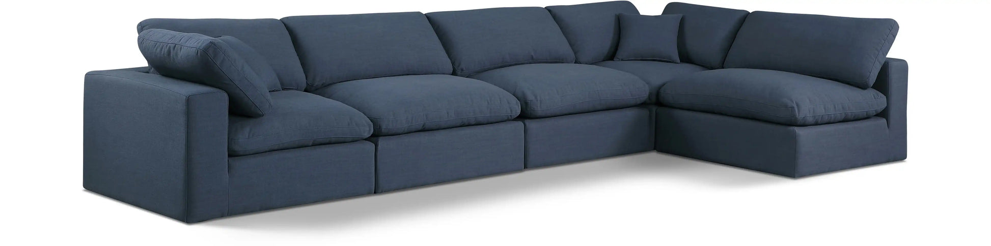 Comfy - 5 Piece Linen Modular Sectional - Best Buy Furniture