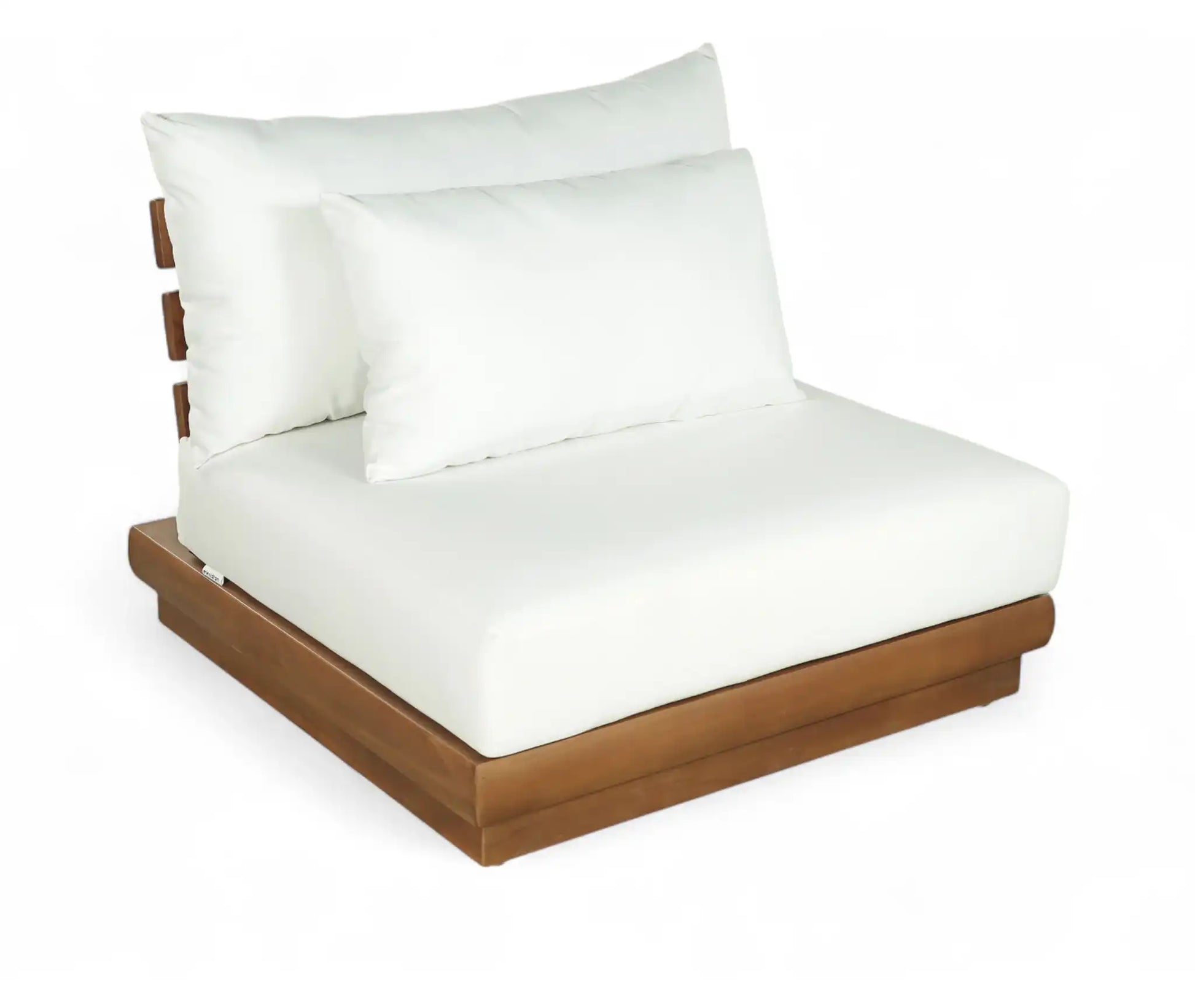 Mirella - Water Resistant Fabric Upholstered Outdoor Patio Modular Armless Chair - Best Buy Furniture