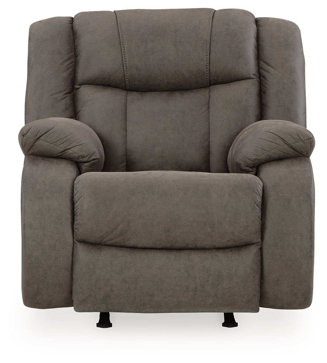 First Base - Rocker Recliner - Gunmetal - Best Buy Furniture