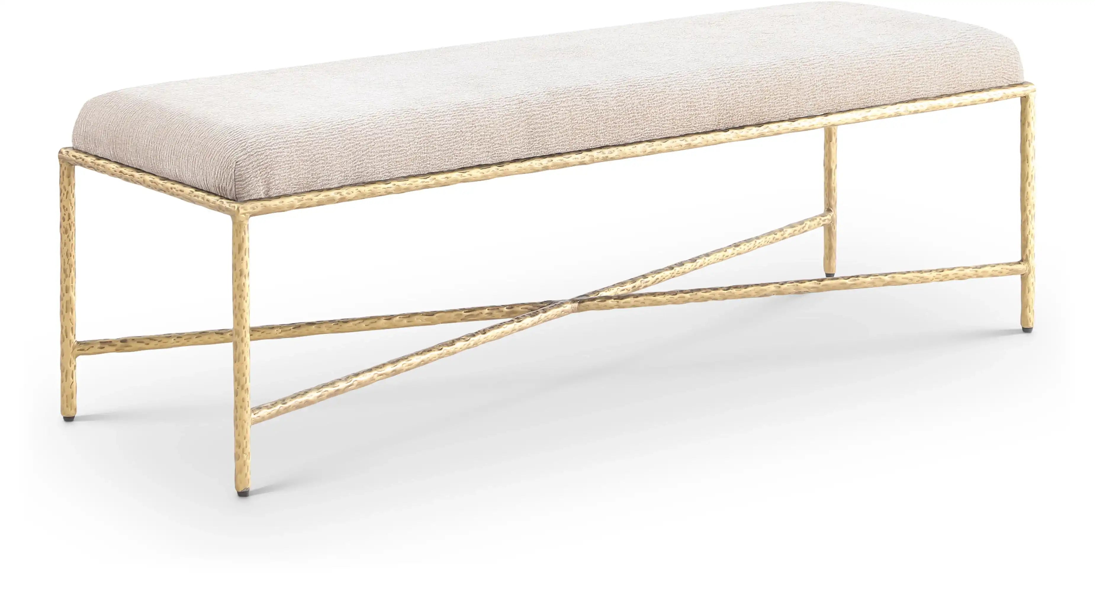 Valley - Bench With Gold Frame - Best Buy Furniture