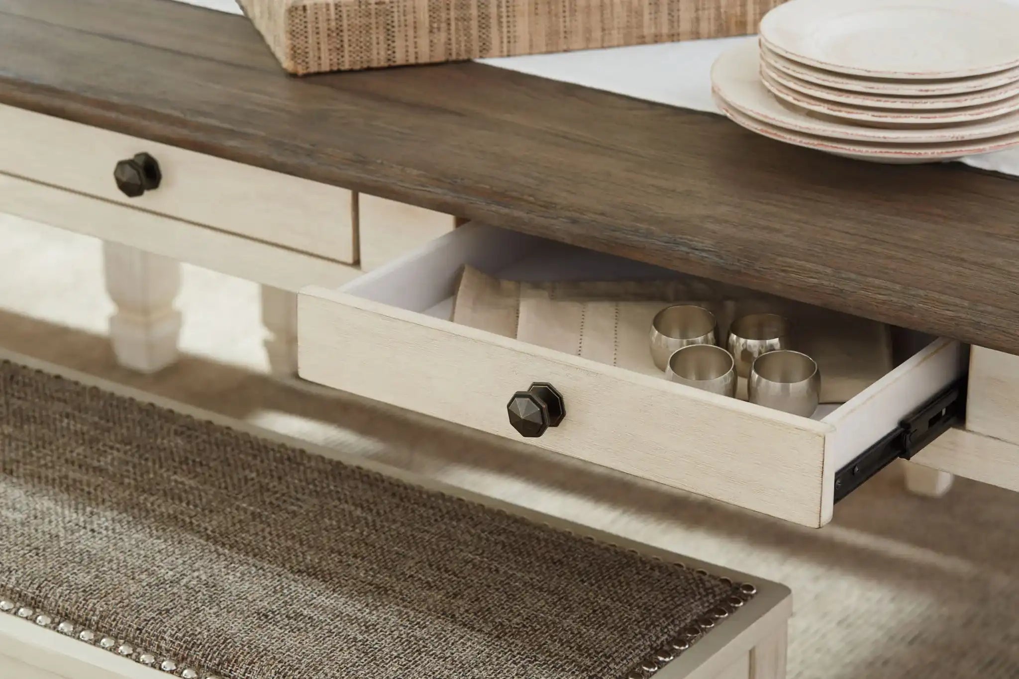 Bolanburg - Rectangular Dining Room Table - Beige