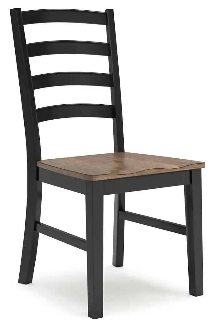 Wildenauer - Dining Room Side Chair (Set of 2) - Brown / Black - Best Buy Furniture