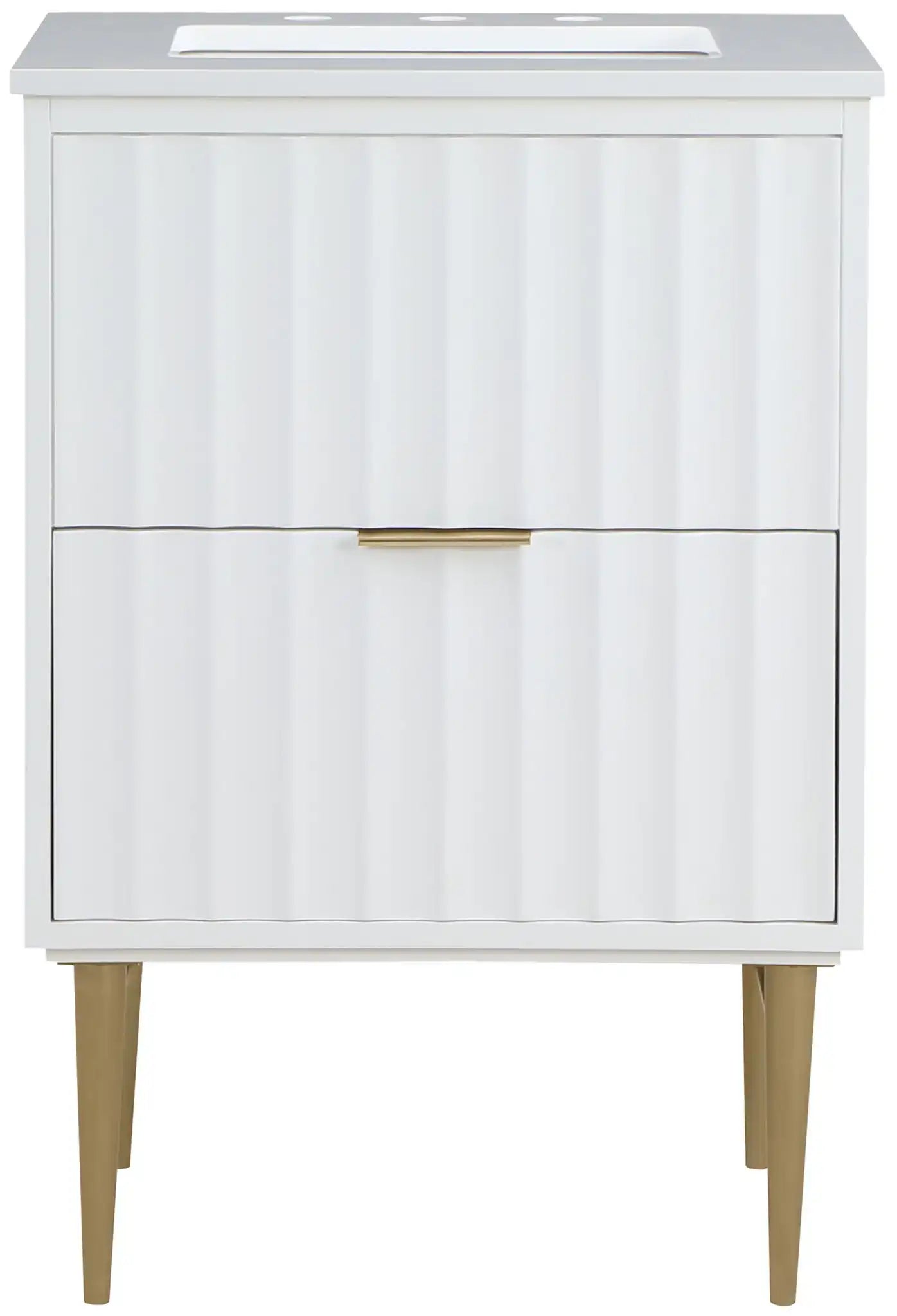 Modernist - Bathroom Vanity With Gold Legs