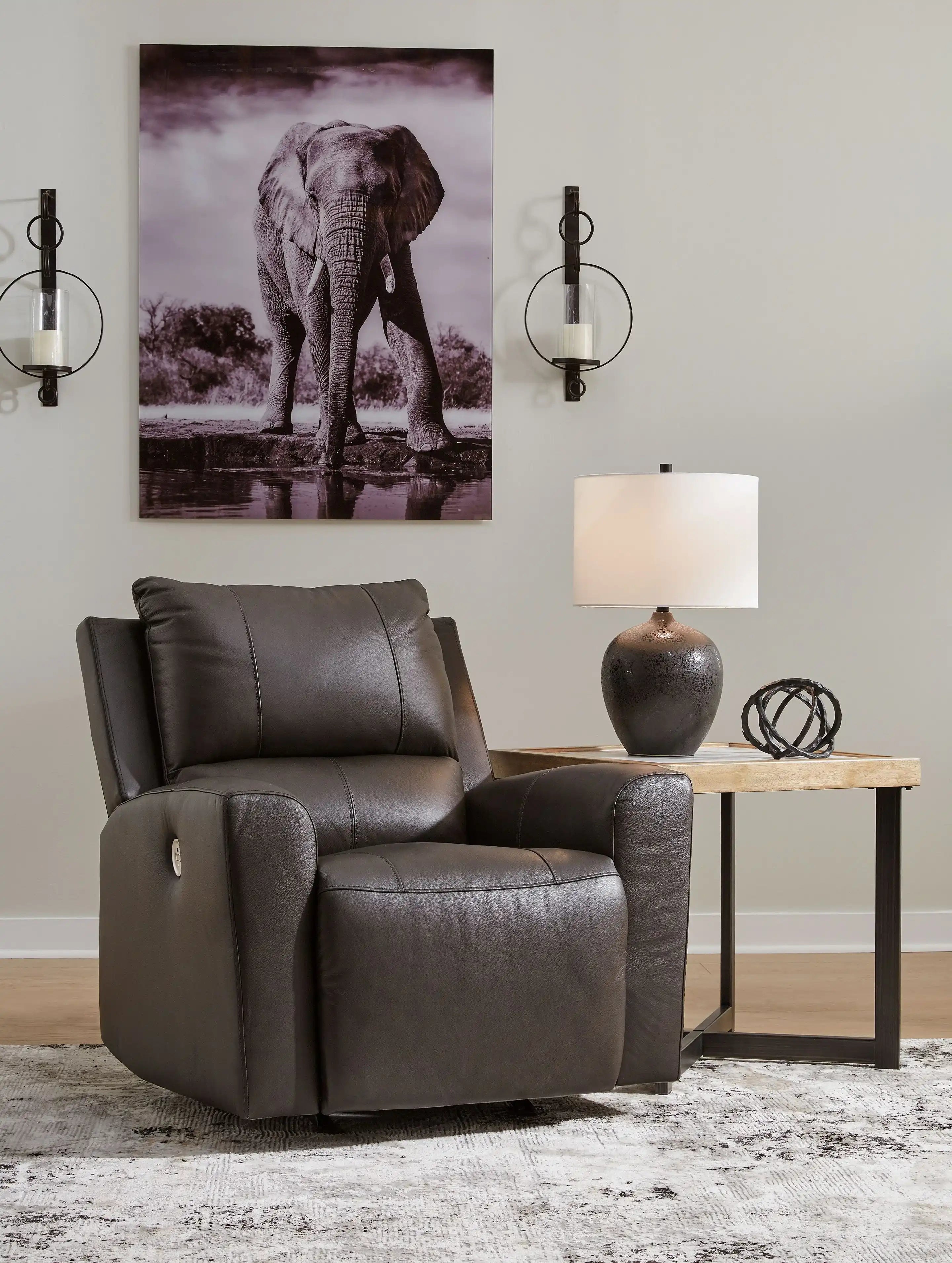 Boxmere - Power Rocker Recliner - Storm - Best Buy Furniture