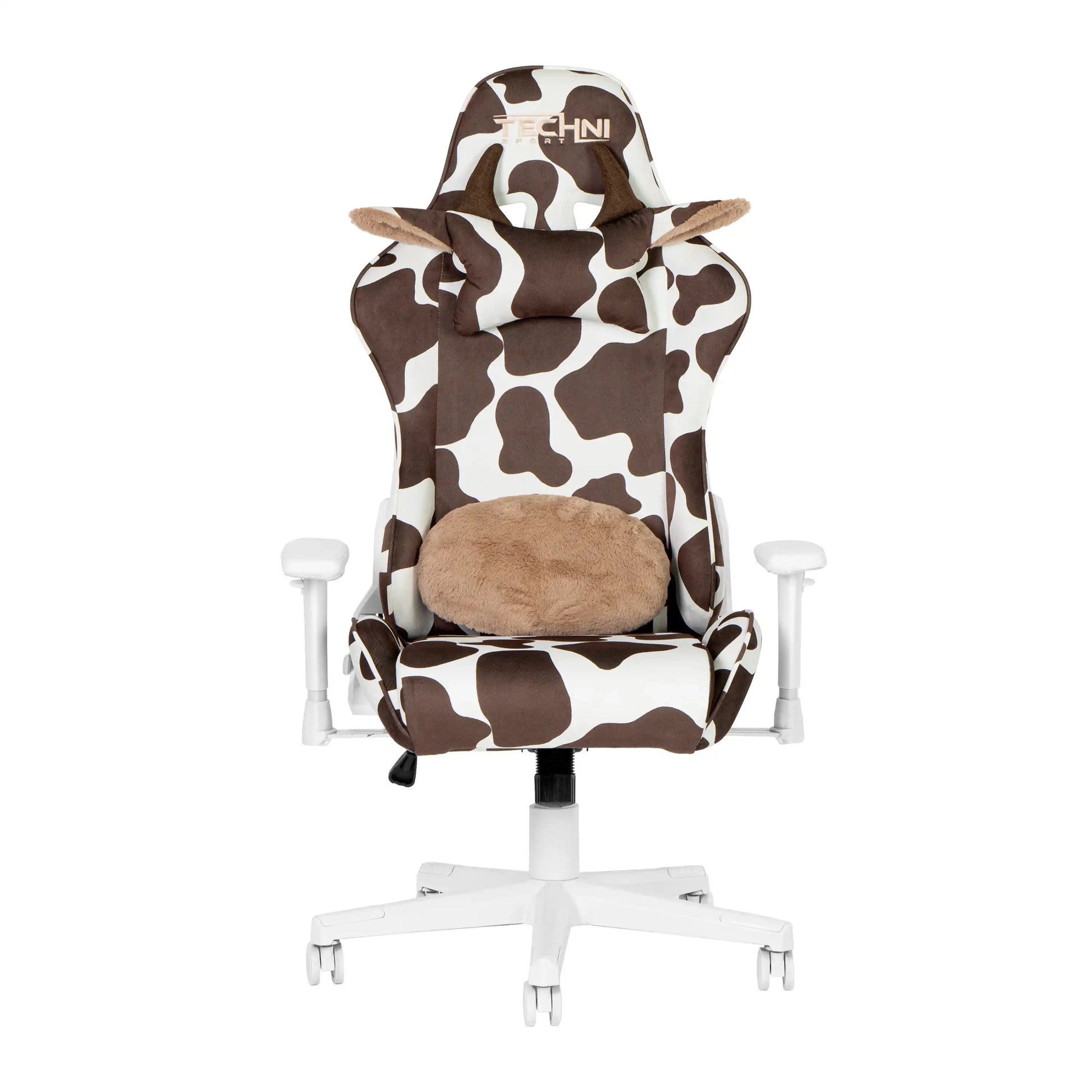 Techni Sport TS85 Brown COW Series Gaming Chair - Best Buy Furniture