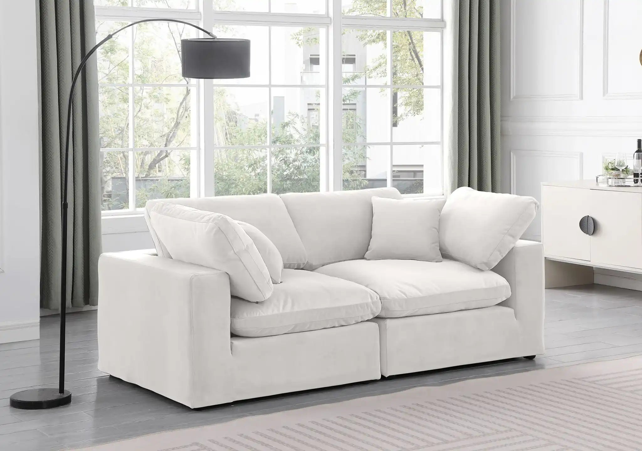 Comfy - Velvet Modular Sofa 2 Seats