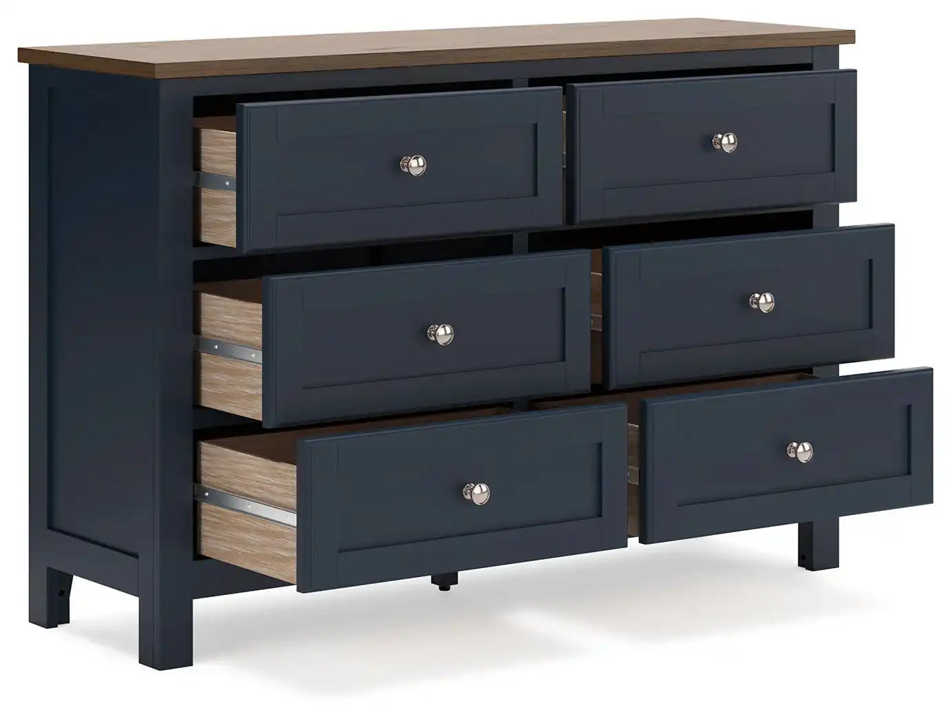 Landocken - Dresser - Brown / Blue - Best Buy Furniture
