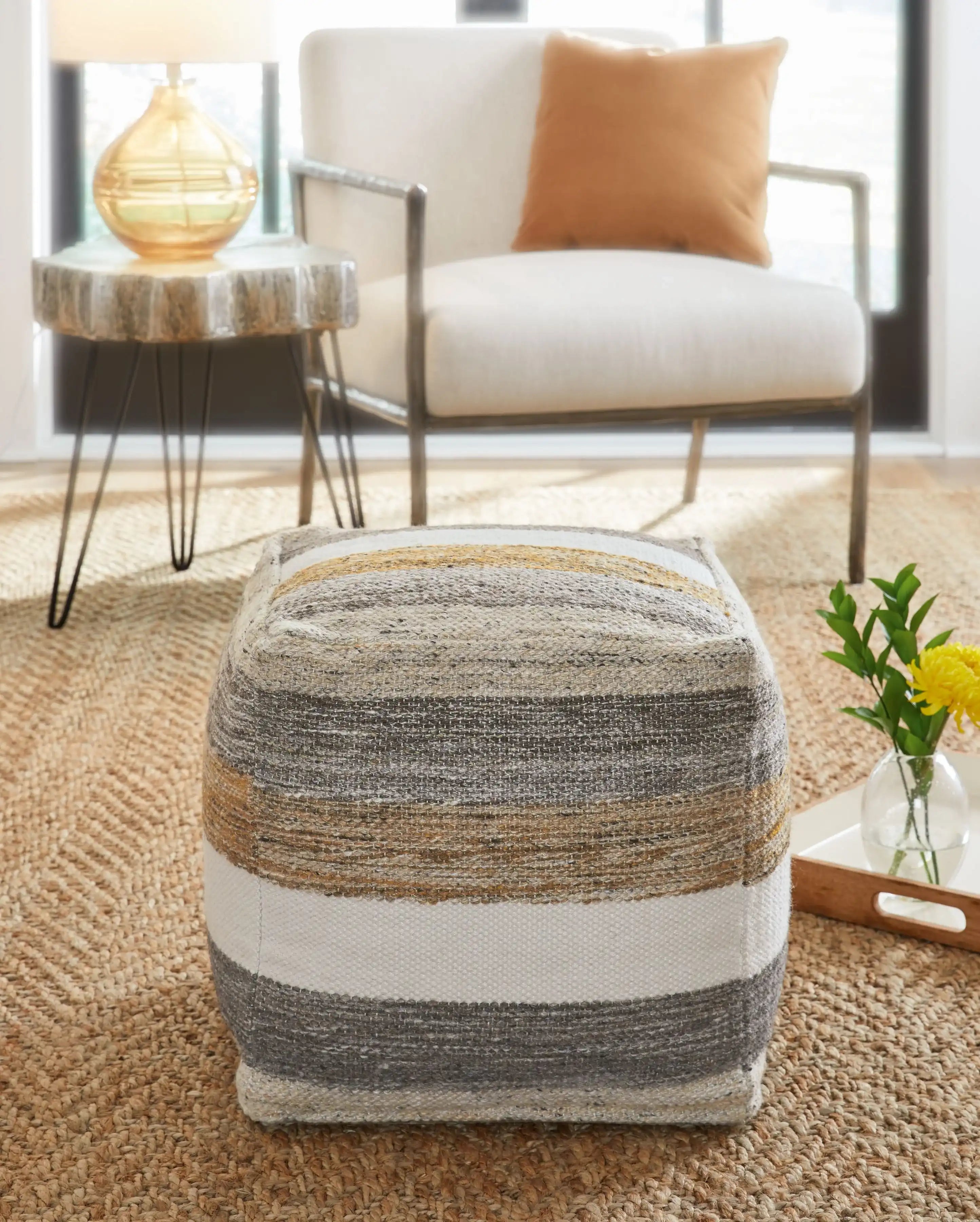Josalind - Pouf - Multi - Best Buy Furniture