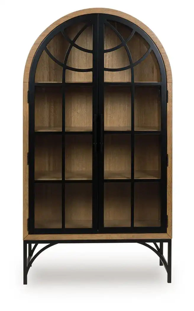 Gwenwich - Accent Cabinet - Natural / Black - Best Buy Furniture