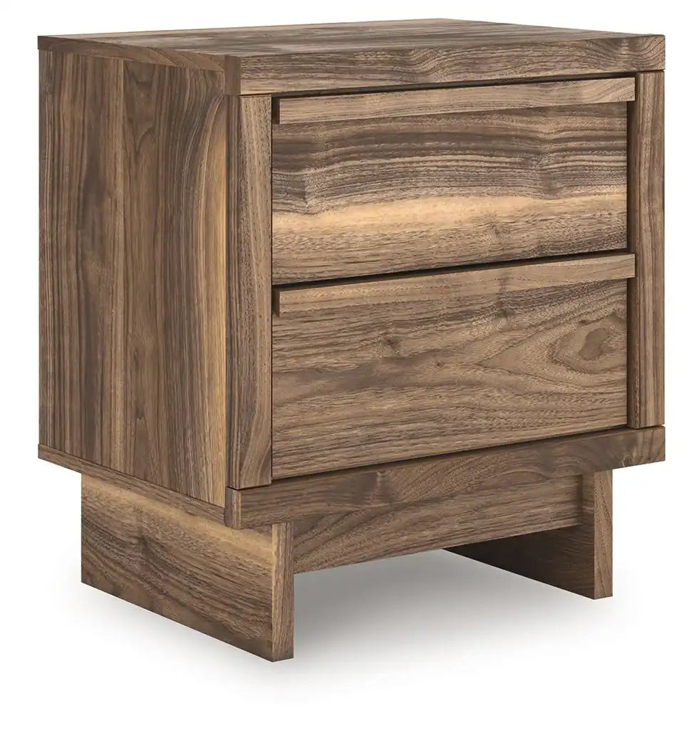 Chirason - Two Drawer Night Stand - Brown - Best Buy Furniture