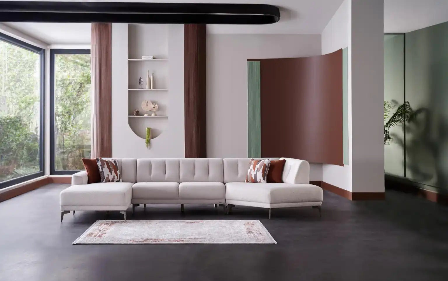 Atlanta Sleeper Sectional 4 PCS - Best Buy Furniture