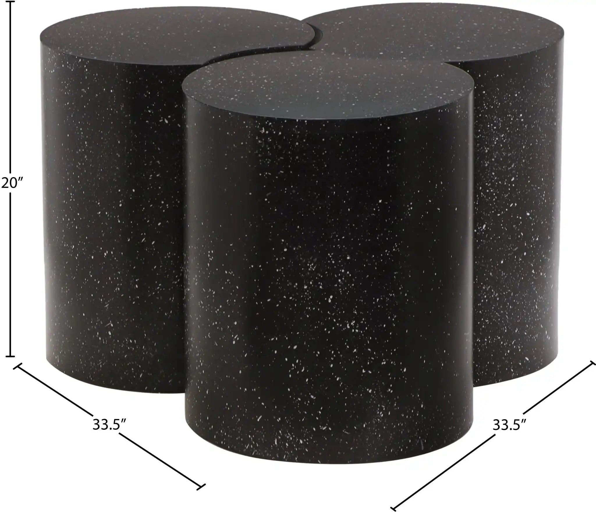 Dimple - 3 Piece Modular Coffee Table - Terazzo Finish
