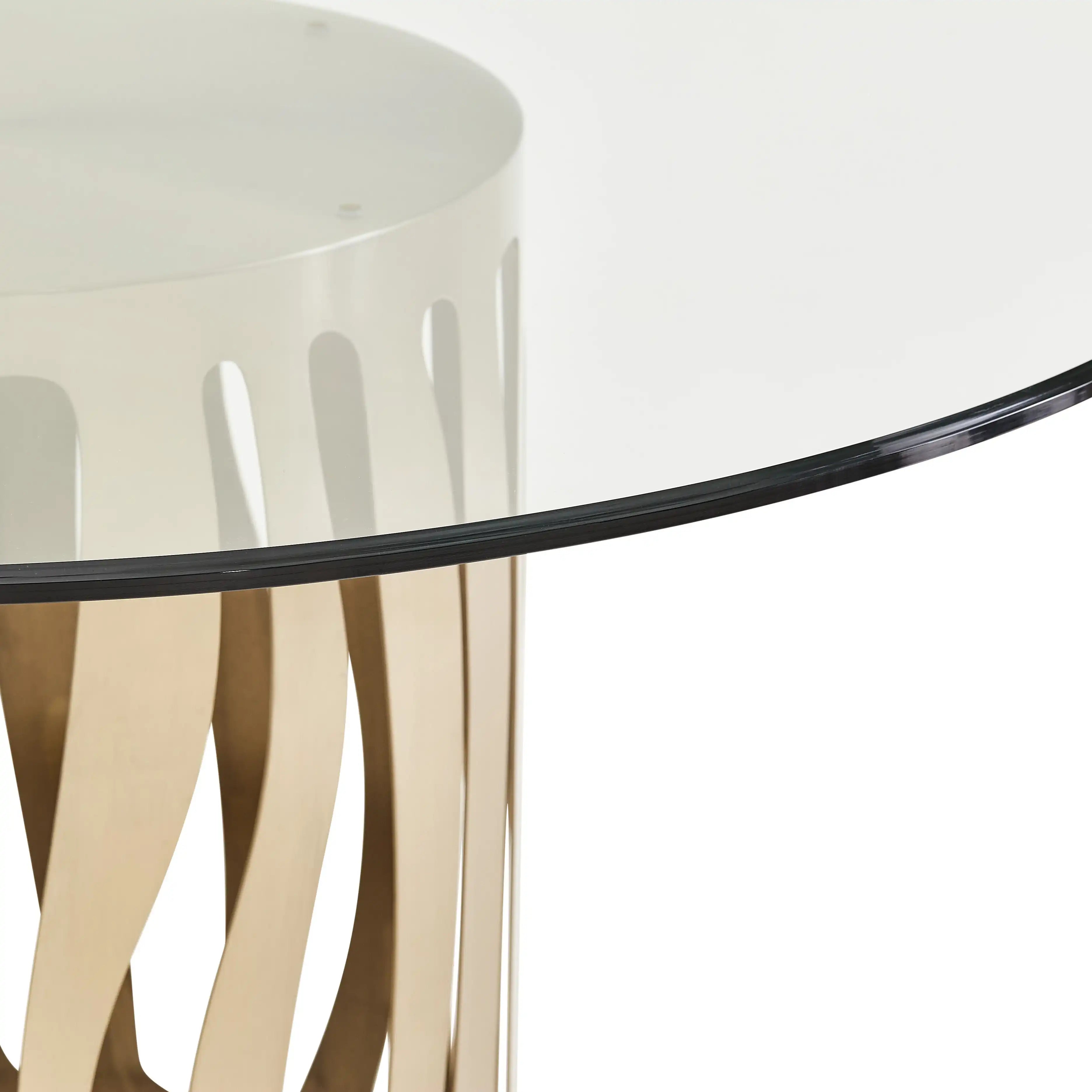 La Rachelle - Round Dining Table - Champagne - Best Buy Furniture