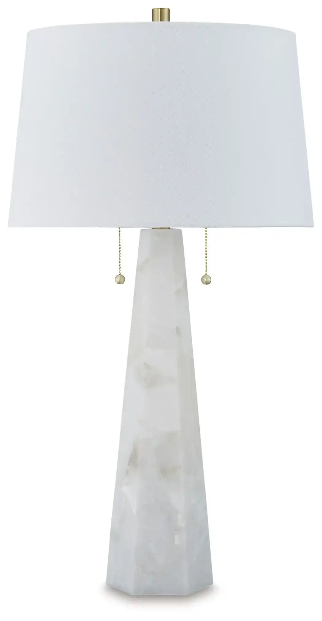 Laurellen - Alabaster Table Lamp - White - Best Buy Furniture