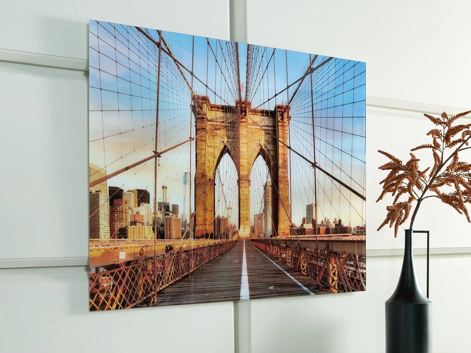 Shayward - Wall Art - Blue / Amber - Best Buy Furniture