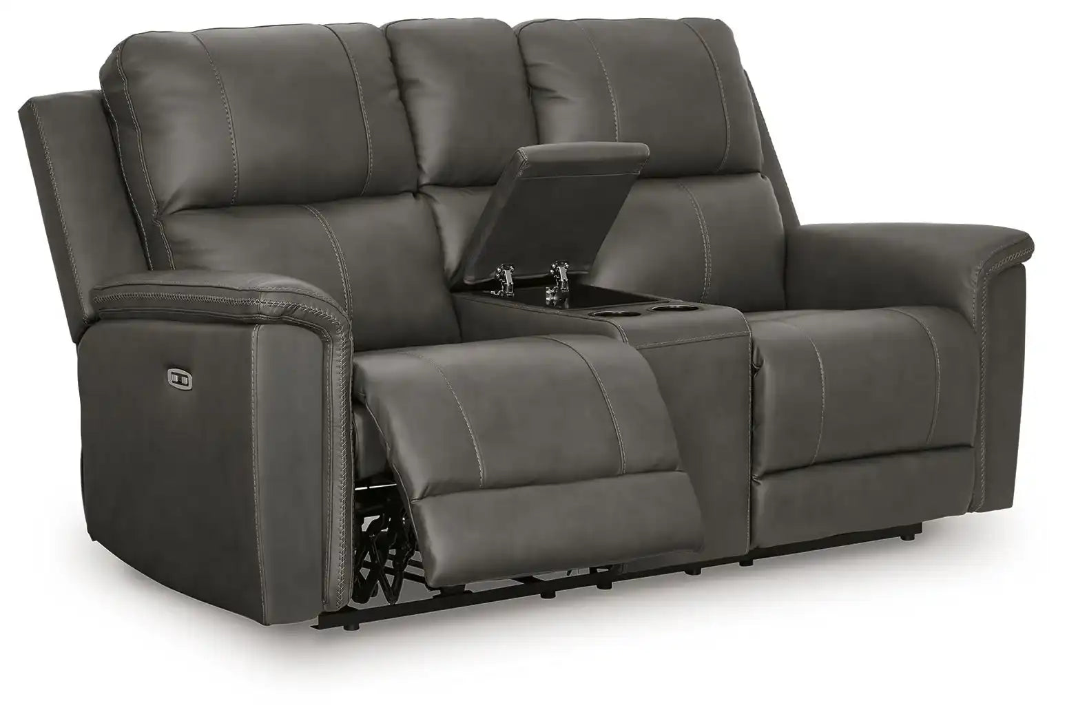 Bleckley - Power Reclining Loveseat With Console / Adjustable Headrest - Best Buy Furniture