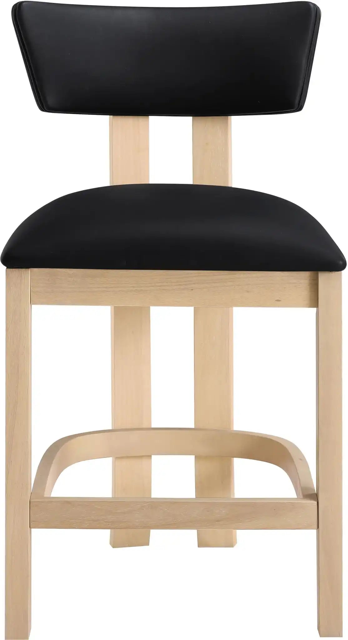 Lavrin - Vegan Leather Counter Stool (Set of 2) - Natural Base