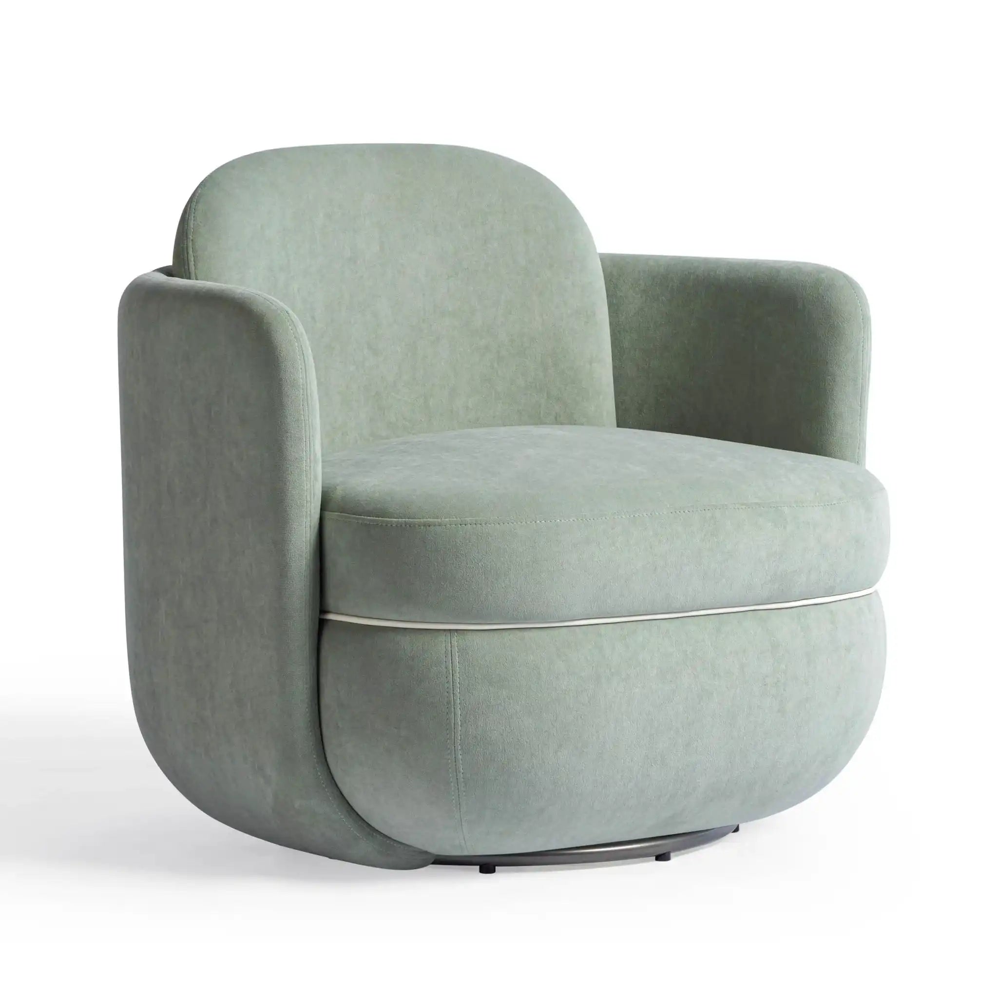 Wolfie - Velvet Swivel Chair - Best Buy Furniture