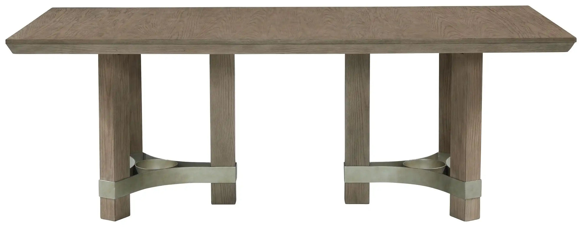 Chrestner - Rectangular Dining Room Table - Gray - Best Buy Furniture