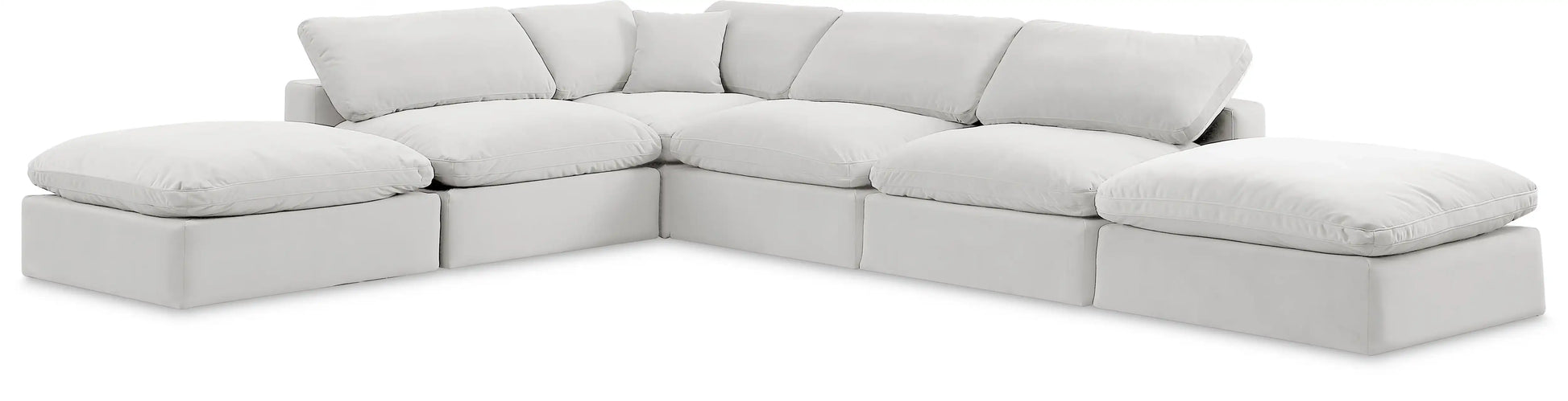 Comfy - 6 Piece Velvet Modular Sectional - Best Buy Furniture