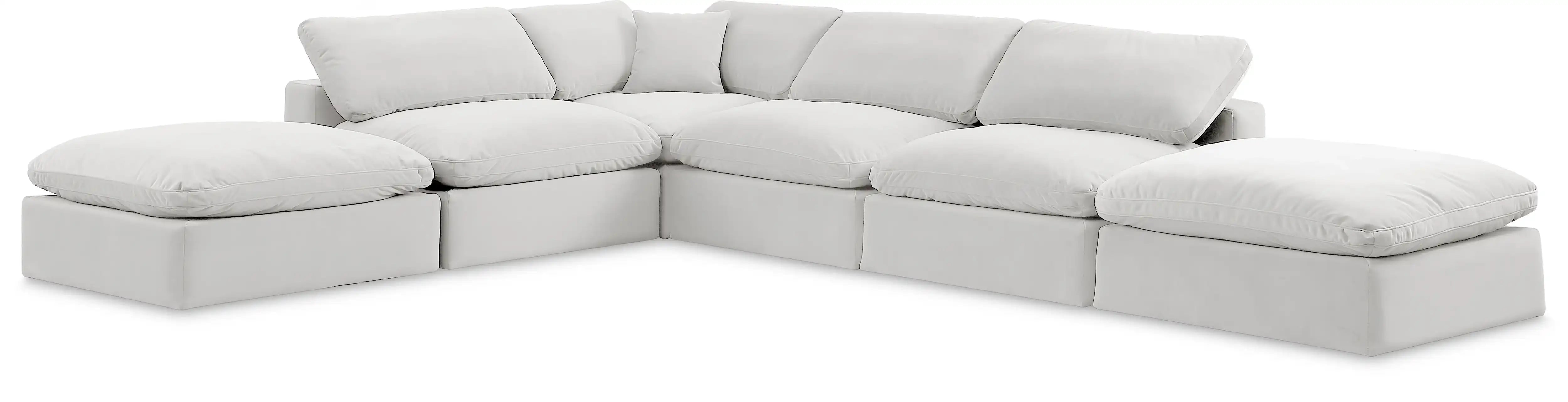Comfy - 6 Piece Velvet Modular Sectional - Best Buy Furniture