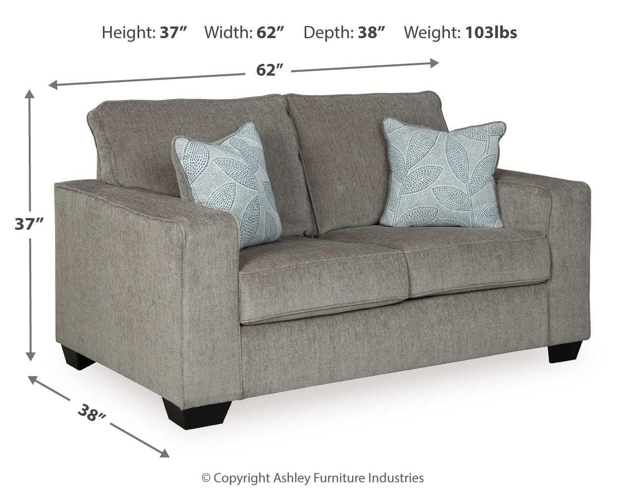 Altari - Stationary Loveseat