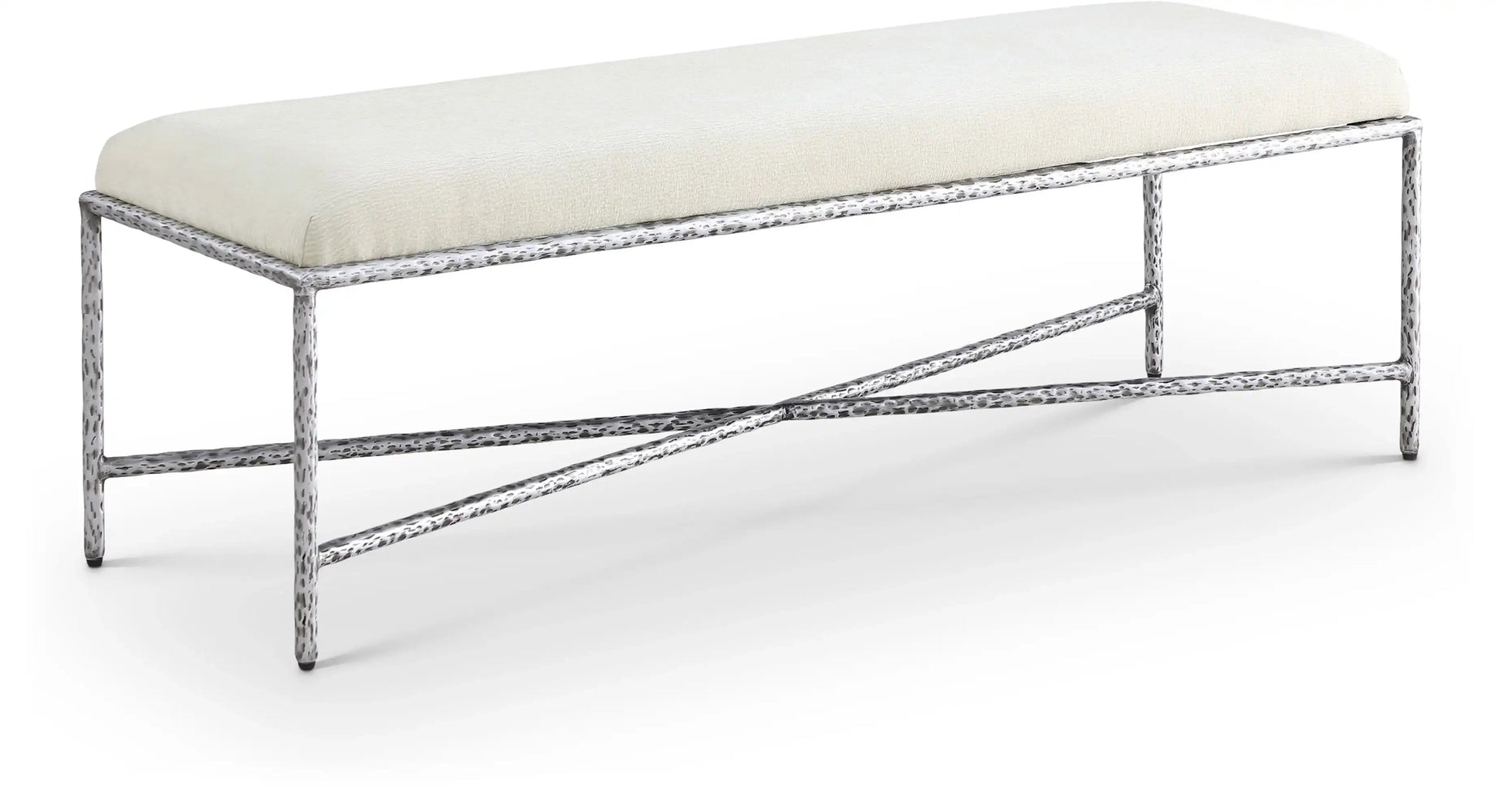 Valley - Bench With Silver Frame - Best Buy Furniture