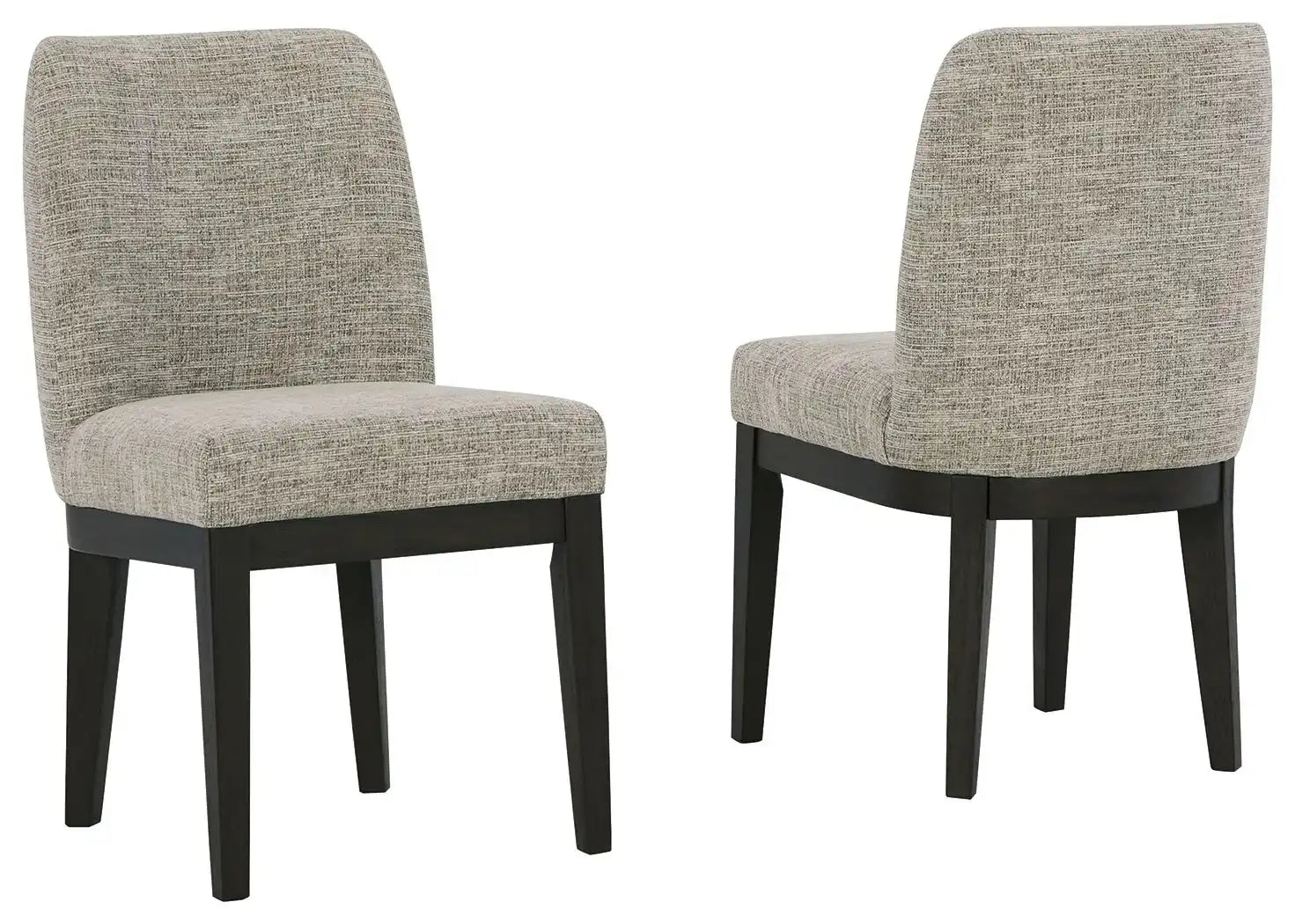 Burkhaus - Dining UPH Side Chair (Set of 2) - Beige / Dark Brown - Best Buy Furniture
