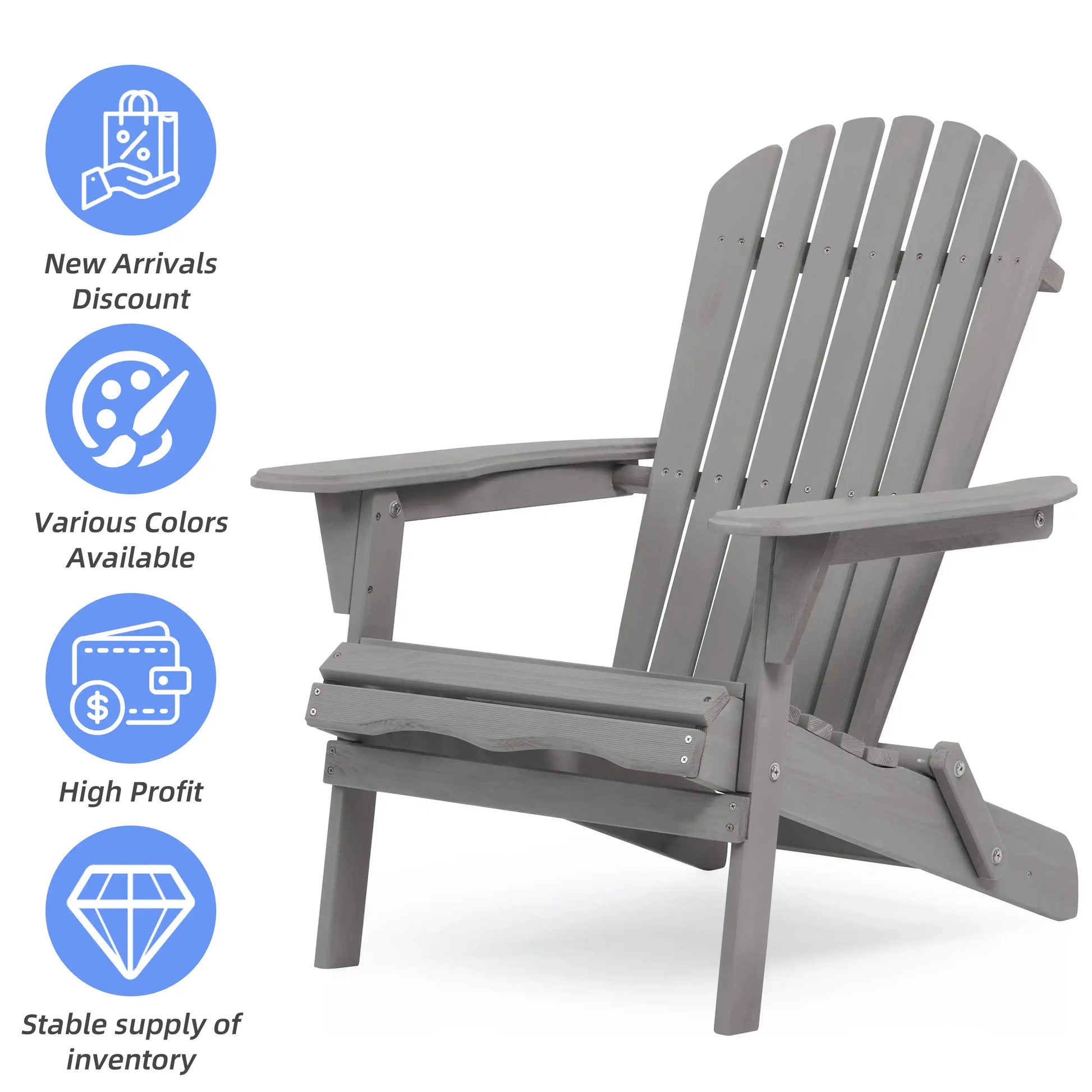 Set of 2 Solid Cedar Wood Adirondack Chairs, Outdoor Lounge - Best Buy Furniture