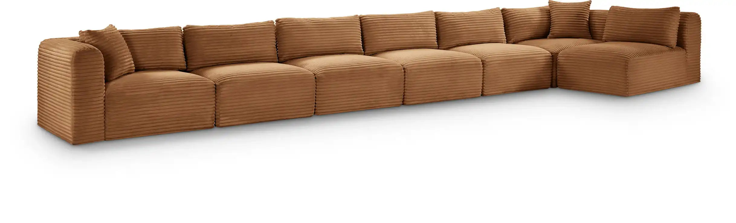 Shaggy - Fabric 7 Piece Modular Sectional - Best Buy Furniture