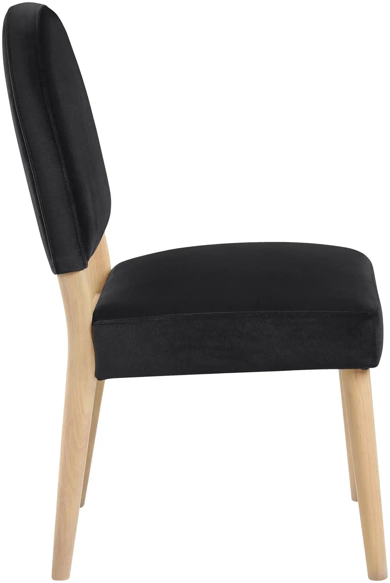 Varinelle - Velvet Dining Chair (Set of 2) - Natural Frame