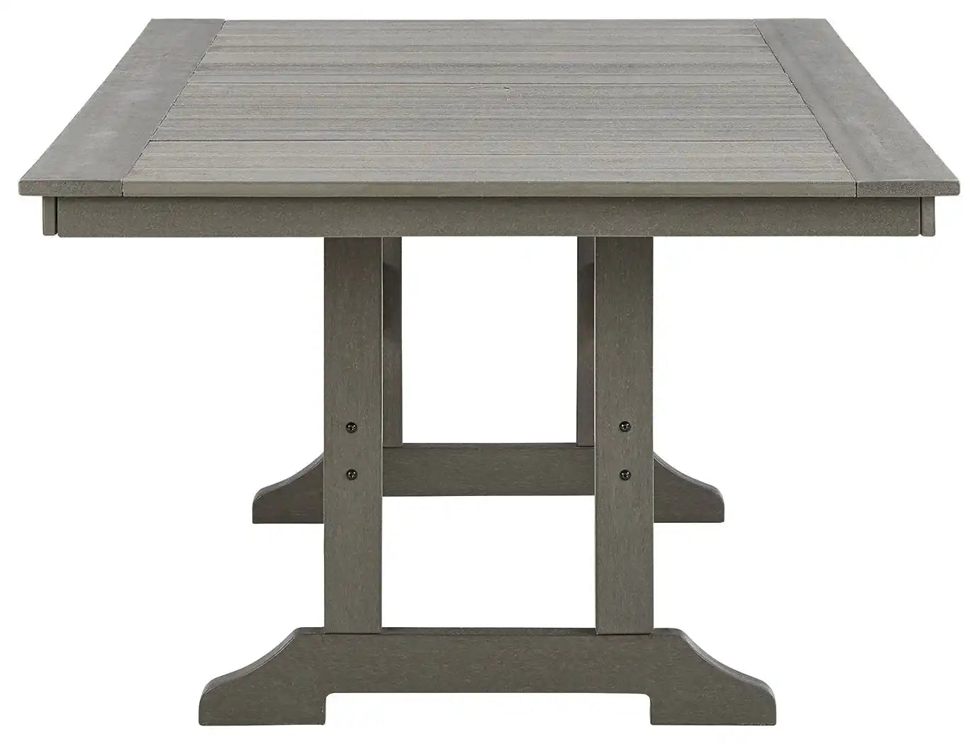 Visola - RECT Dining Table w/Umb OPT - Gray - Best Buy Furniture