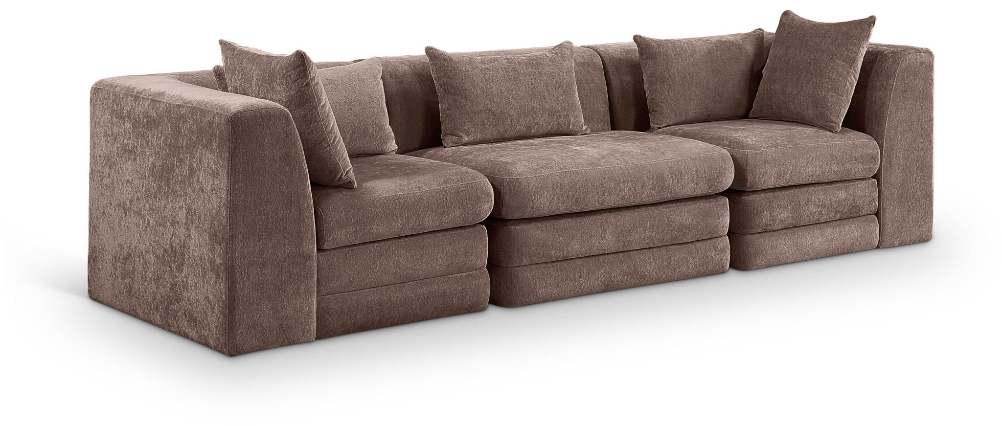 Stellar - 3 Piece 114" Upholstered Modular Sofa - Best Buy Furniture