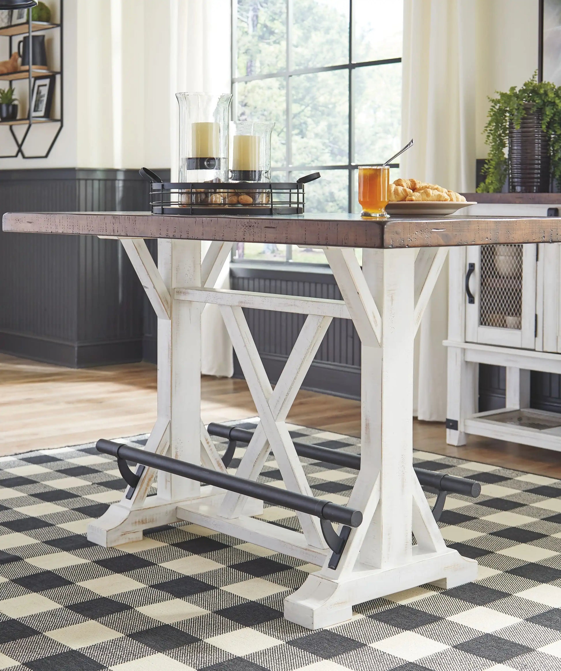 Valebeck - Counter Height Table Set - Best Buy Furniture