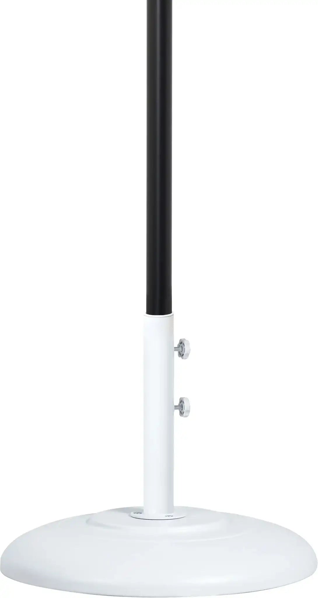 Amalfi - Patio Umbrella - White Base / Black Pole