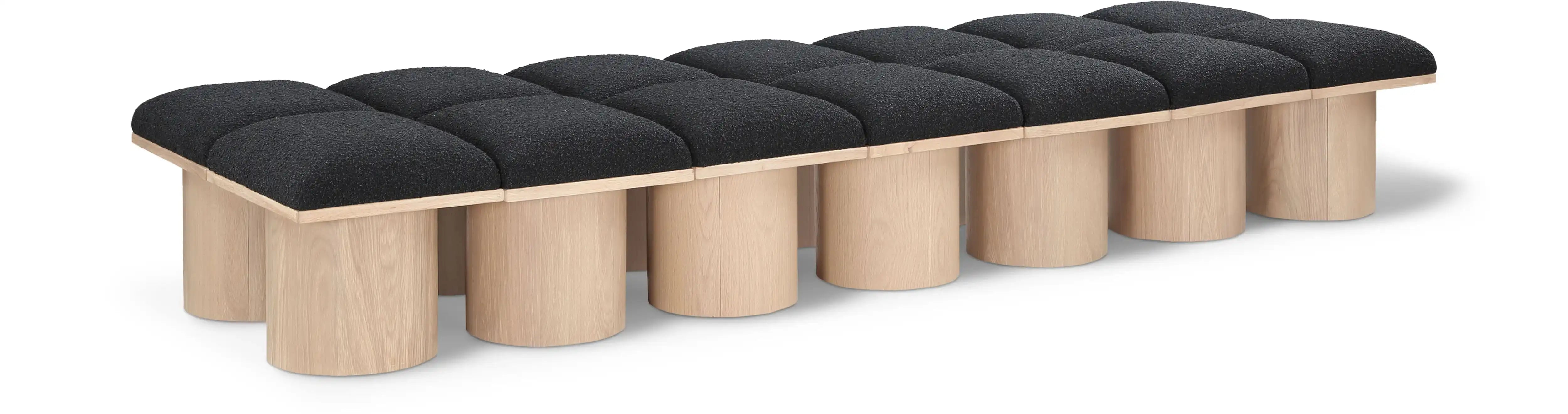 Pavilion - 14 Piece Modular Bench With Natural Base - Best Buy Furniture