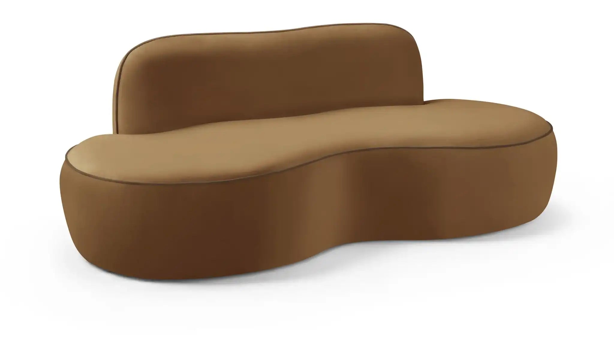 Swerve - Velvet 77" Upholstered Loveseat - Best Buy Furniture